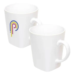 Керамічна чашка з логотипом з квадратним дном